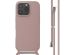 imoshion Siliconen hoesje met koord iPhone 16 Pro - Sand Pink