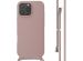 imoshion Siliconen hoesje met koord iPhone 16 Pro Max - Sand Pink