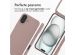 imoshion Siliconen hoesje met koord iPhone 16 Plus - Sand Pink