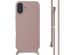 imoshion Siliconen hoesje met koord iPhone 16 Plus - Sand Pink