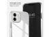 Selencia Mirror Backcover iPhone 12 (Pro) - Hoesje met spiegel - Zilver