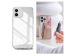 Selencia Mirror Backcover iPhone 12 (Pro) - Hoesje met spiegel - Zilver