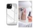 Selencia Mirror Backcover iPhone 15 - Hoesje met spiegel - Zilver