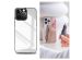 Selencia Mirror Backcover iPhone 15 Pro Max - Hoesje met spiegel - Zilver