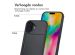 imoshion Backcover met pasjeshouder iPhone 16 - Zwart