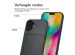 imoshion Backcover met pasjeshouder iPhone 16 Plus - Zwart