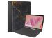 imoshion Design Bookcase Lenovo Tab Plus - Black Marble