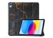 imoshion Design Trifold Bookcase iPad 10 (2022) 10.9 inch - Black Marble