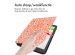 imoshion Design Slim Hard Case Sleepcover Kobo Aura One - Orange Flowers Connect