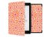 imoshion Design Slim Hard Case Sleepcover Kobo Aura One - Orange Flowers Connect