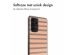 imoshion Design hoesje Samsung Galaxy A53 - Striped Peach Reverse