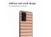 imoshion Design hoesje Samsung Galaxy A52(s) (5G/4G) - Striped Peach Reverse