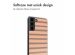 imoshion Design hoesje Samsung Galaxy S22 - Striped Peach Reverse