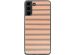 imoshion Design hoesje Samsung Galaxy S22 - Striped Peach Reverse