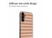 imoshion Design hoesje Samsung Galaxy A14 (5G/4G) - Striped Peach Reverse