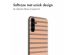 imoshion Design hoesje Samsung Galaxy A34 (5G) - Striped Peach Reverse