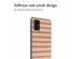 imoshion Design hoesje Samsung Galaxy A51 - Striped Peach Reverse