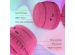 imoshion Kids LED Light Bluetooth Headphones - Kinder koptelefoon met decibelbegrenzer - Draadloze koptelefoon + AUX kabel - Hot Pink