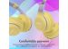 imoshion Kids LED Light Bluetooth Headphones - Kinder koptelefoon met decibelbegrenzer - Draadloze koptelefoon + AUX kabel - Lavender Lilac / Yellow