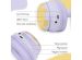 imoshion Kids Dino Bluetooth Headphones - Kinder koptelefoon met decibelbegrenzer - Draadloze koptelefoon + AUX kabel - Lavender Lilac / Yellow