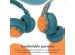 imoshion Kids Dino Bluetooth Headphones - Kinder koptelefoon met decibelbegrenzer - Draadloze koptelefoon + AUX kabel - Petrol Green / Orange