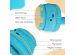 imoshion Kids Unicorn LED Light Bluetooth Headphones - Kinder koptelefoon met decibelbegrenzer - Draadloze koptelefoon + AUX kabel - Soft Blue / Yellow