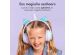 imoshion Kids Unicorn LED Light Bluetooth Headphones - Kinder koptelefoon met decibelbegrenzer - Draadloze koptelefoon + AUX kabel - Lavender Lilac / Soft Blue