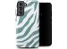 Selencia Vivid Backcover Samsung Galaxy S21 FE - Colorful Zebra Pine Blue