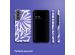 Selencia Vivid Backcover Samsung Galaxy S21 FE - Modern Bloom Sapphire Blue