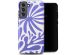 Selencia Vivid Backcover Samsung Galaxy S21 FE - Modern Bloom Sapphire Blue