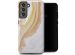 Selencia Vivid Backcover Samsung Galaxy S21 FE - Chic Marble Gold