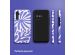 Selencia Vivid Backcover Samsung Galaxy A34 (5G) - Modern Bloom Sapphire Blue