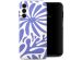 Selencia Vivid Backcover Samsung Galaxy A14 (5G/4G) - Modern Bloom Sapphire Blue