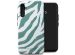 Selencia Vivid Backcover Samsung Galaxy A34 (5G) - Colorful Zebra Pine Blue