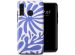 Selencia Vivid Backcover Huawei P30 Lite - Modern Bloom Sapphire Blue