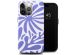 Selencia Vivid Backcover iPhone 15 Pro Max - Modern Bloom Sapphire Blue