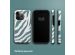 Selencia Vivid Backcover iPhone 15 Pro - Colorful Zebra Pine Blue