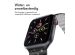 imoshion Siliconen magnetisch bandje Apple Watch Series 1-10 / SE / Ultra (2) - 42/44/45/46/49 mm - Zwart / Grijs