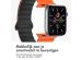 imoshion Siliconen magnetisch bandje Apple Watch Series 1-10 / SE / Ultra (2) - 42/44/45/46/49 mm - Oranje / Zwart