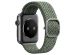 Uniq Aspen Braided bandje Apple Watch 1-9 / SE - 38/40/41 mm / Series 10 - 42 mm - Cypress Green