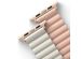 Uniq Revix dubbelzijdig bandje Apple Watch 1-9 / SE - 38/40/41 mm / Series 10 - 42 mm - Blush Pink / Beige