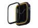 Uniq Moduo Apple Watch Case met uitwisselbare Bezel Apple Watch 4-9 / SE - 44/45 mm - Midnight (Black/Mustard)