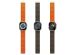 Uniq Revix Premium Edition dubbelzijdig bandje Apple Watch 1-9 / SE / Ultra (2) - 42/44/45/49 mm - Saffron Orange / Khaki