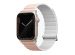 Uniq Revix Premium Edition dubbelzijdig bandje Apple Watch 1-9 / SE / Ultra (2) - 42/44/45/49 mm - Blush Pink / White