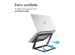 Accezz Origami Laptop Stand - Laptop standaard - Verstelbaar en opvouwbaar - Universeel - Donkergrijs