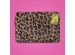 imoshion Fluffy Laptop hoes 15-16 inch - Laptopsleeve - Leopard Pink