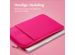 imoshion Laptop hoes 13 inch - Laptopsleeve met vak - Hot Pink