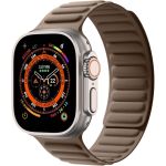 WiWu Magnetisch geweven linkband Apple Watch Series 1-10 / SE / Ultra (2) - 42/44/45/46/49 mm - Taupe