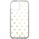 iDeal of Sweden Clear Case iPhone 15 - Golden Hearts