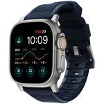 Nomad Rugged band FKM Apple Watch Series 1-10 / SE / Ultra (2) - 42/44/45/46/49 mm - Zilver/Blauw